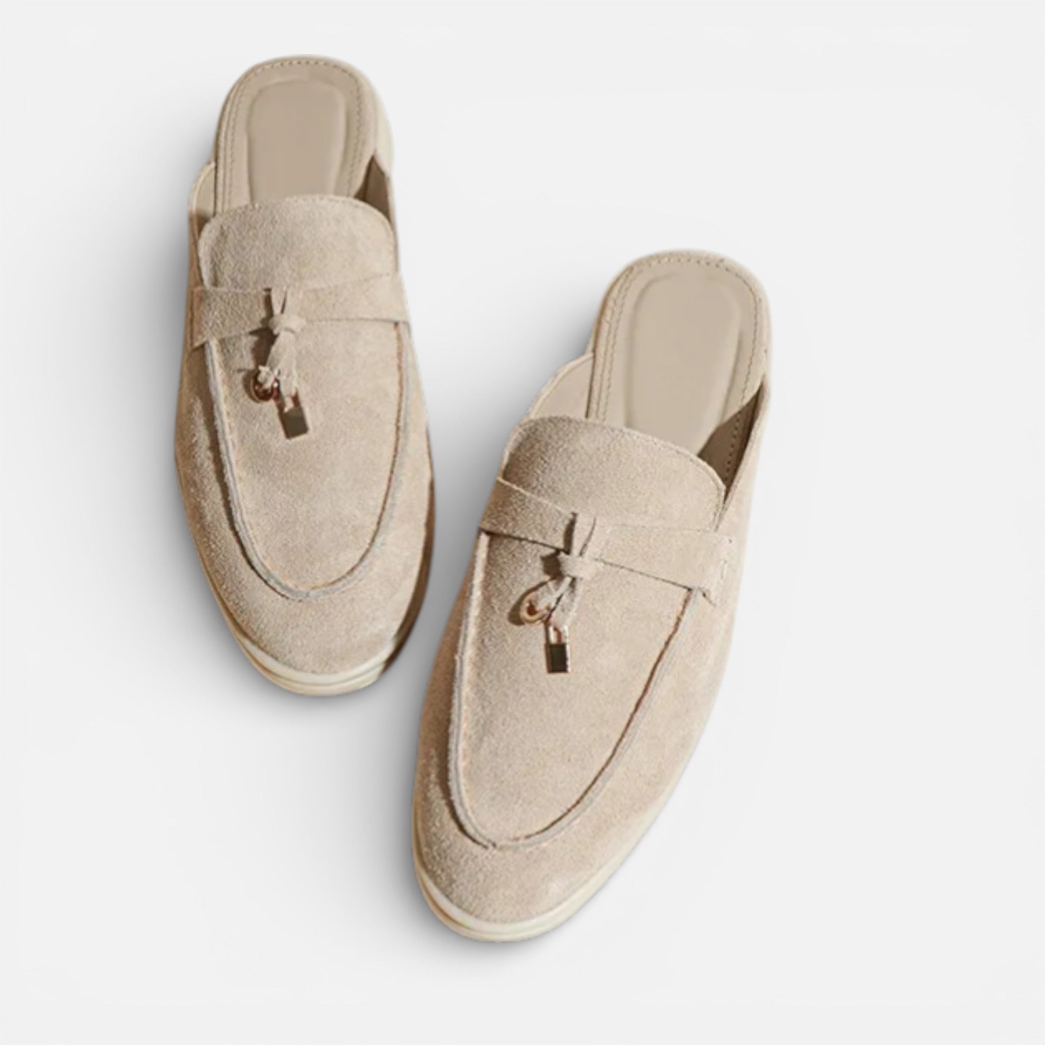 Amvanto | Casual Round-Toe Fur-Trim Flats