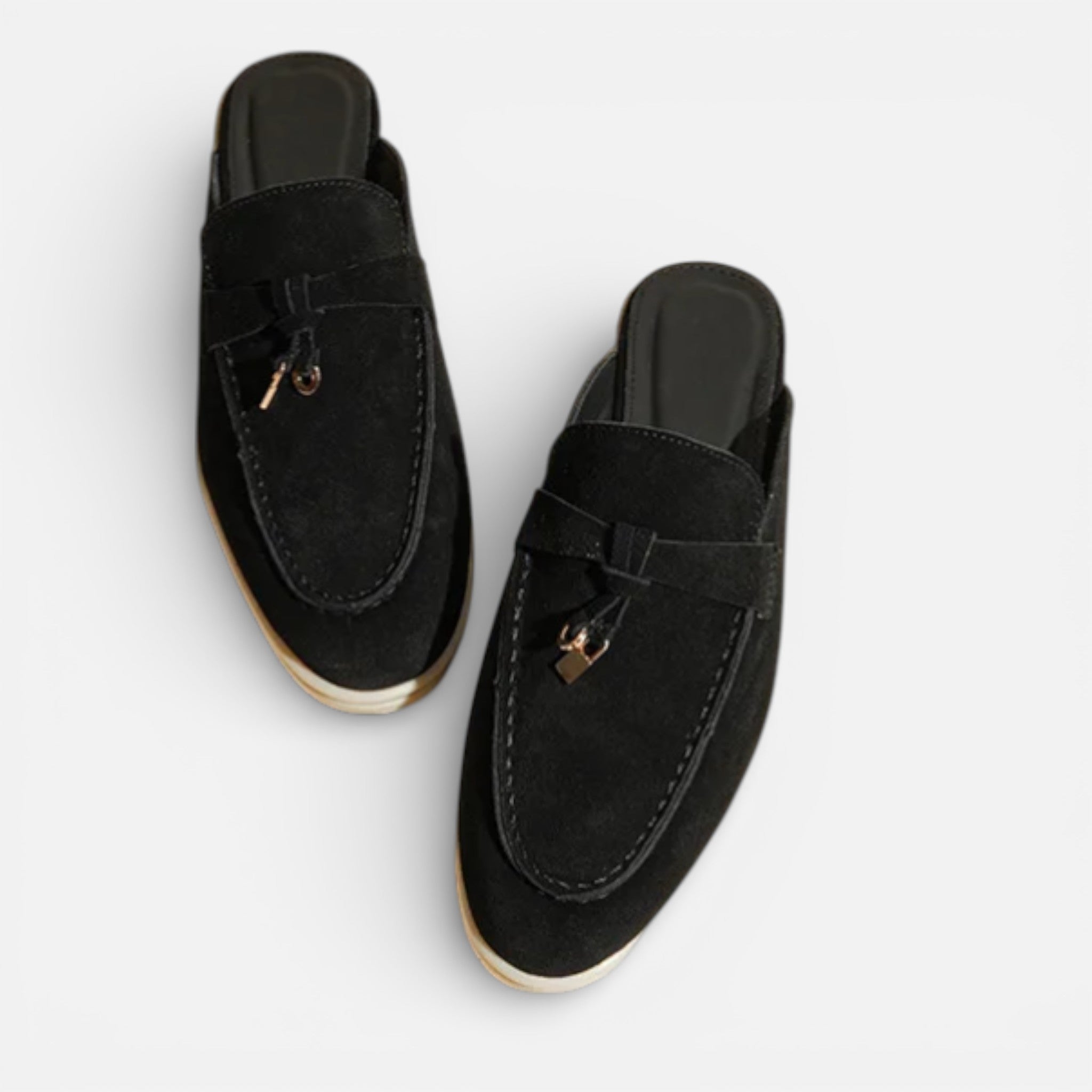 Amvanto | Casual Round-Toe Fur-Trim Flats