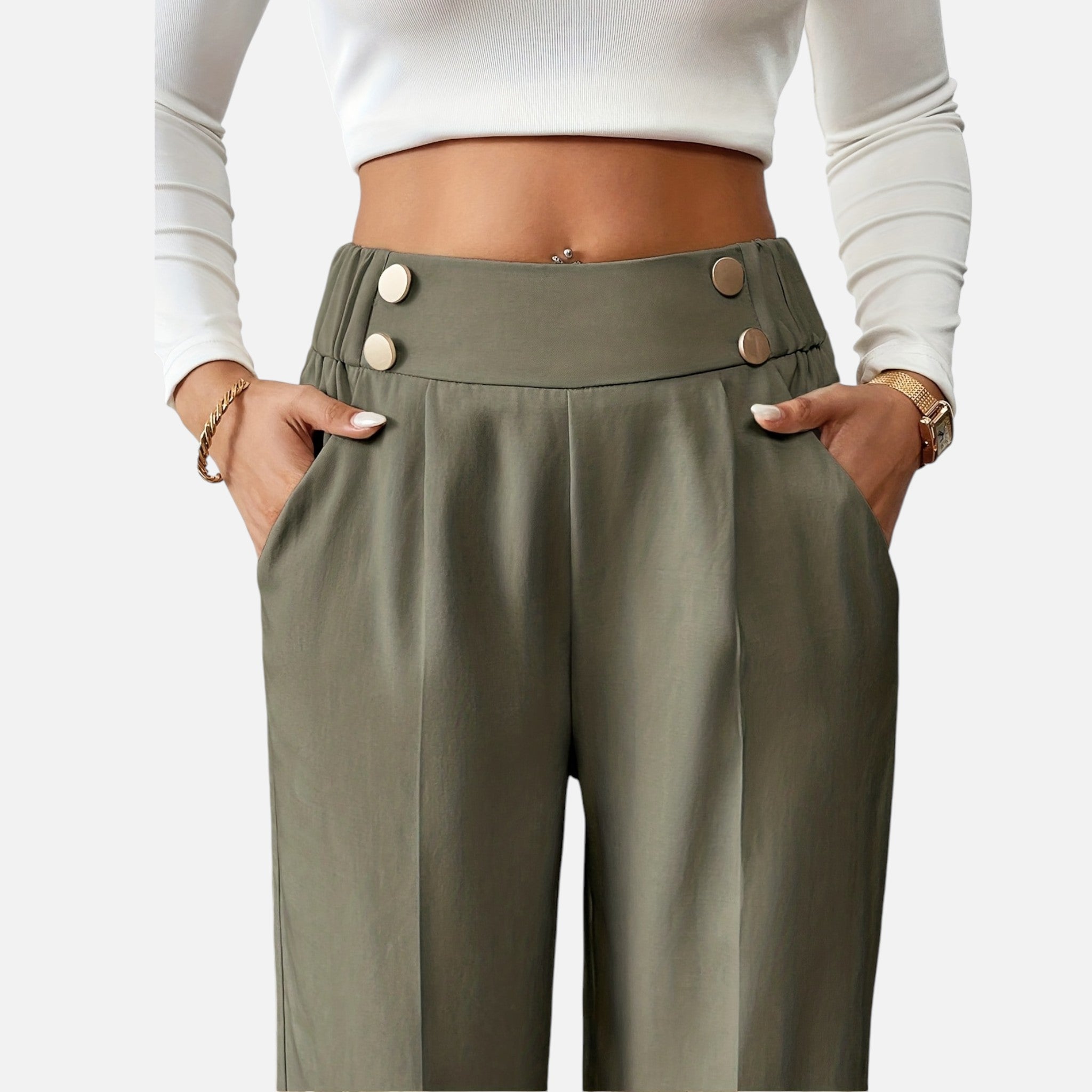Amvanto | Women’s Refined Office Straight-Leg Trousers