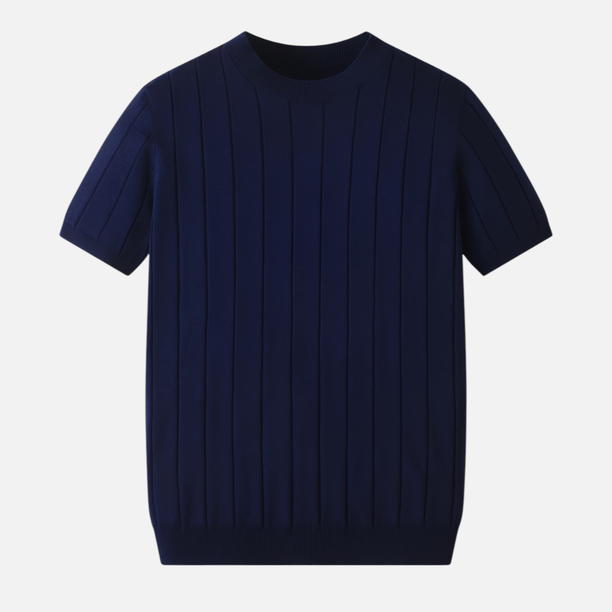 Amvanto | Men’s Slim-Fit Striped Knit T-Shirt