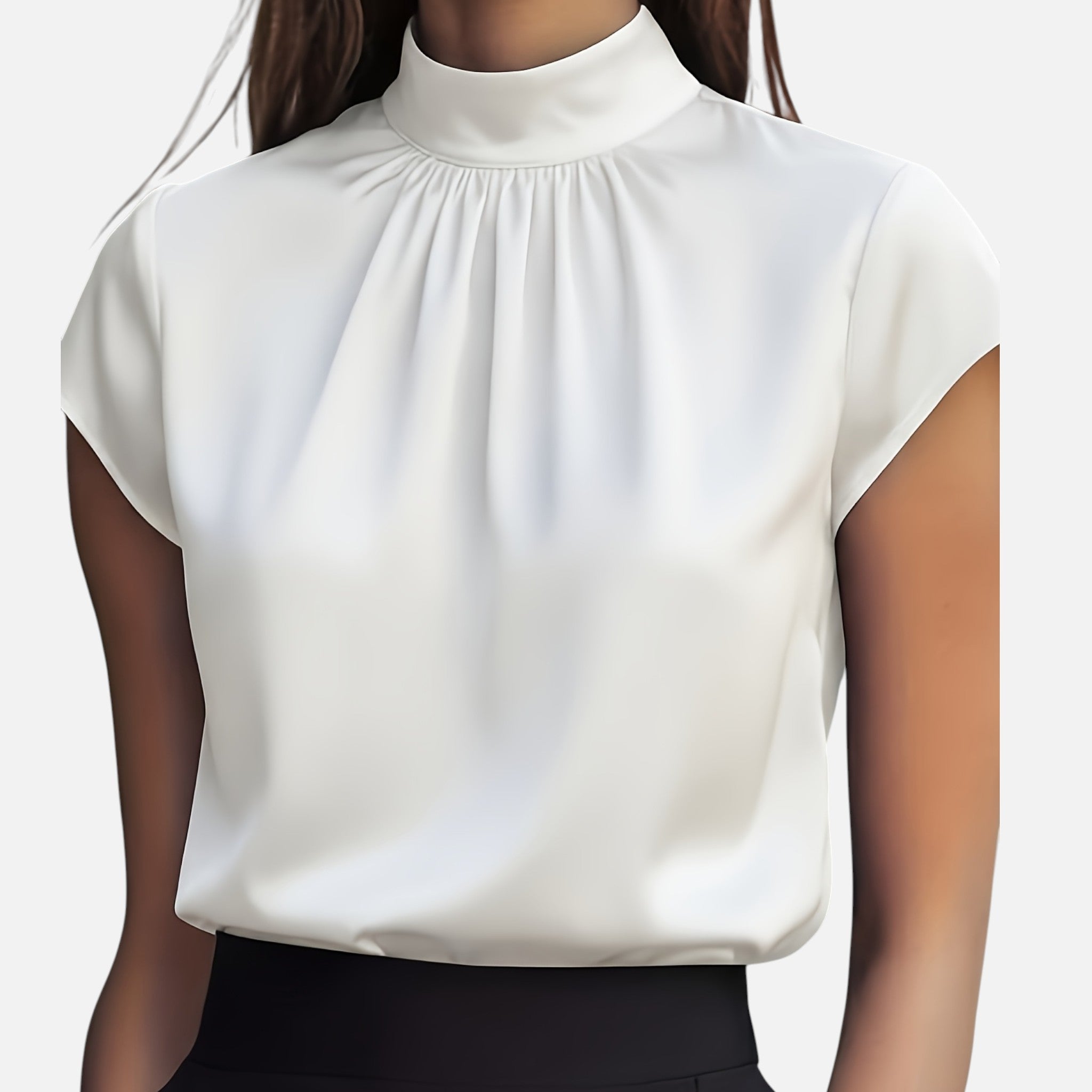Amvanto | Women’s Elegant Short-Sleeve Blouse