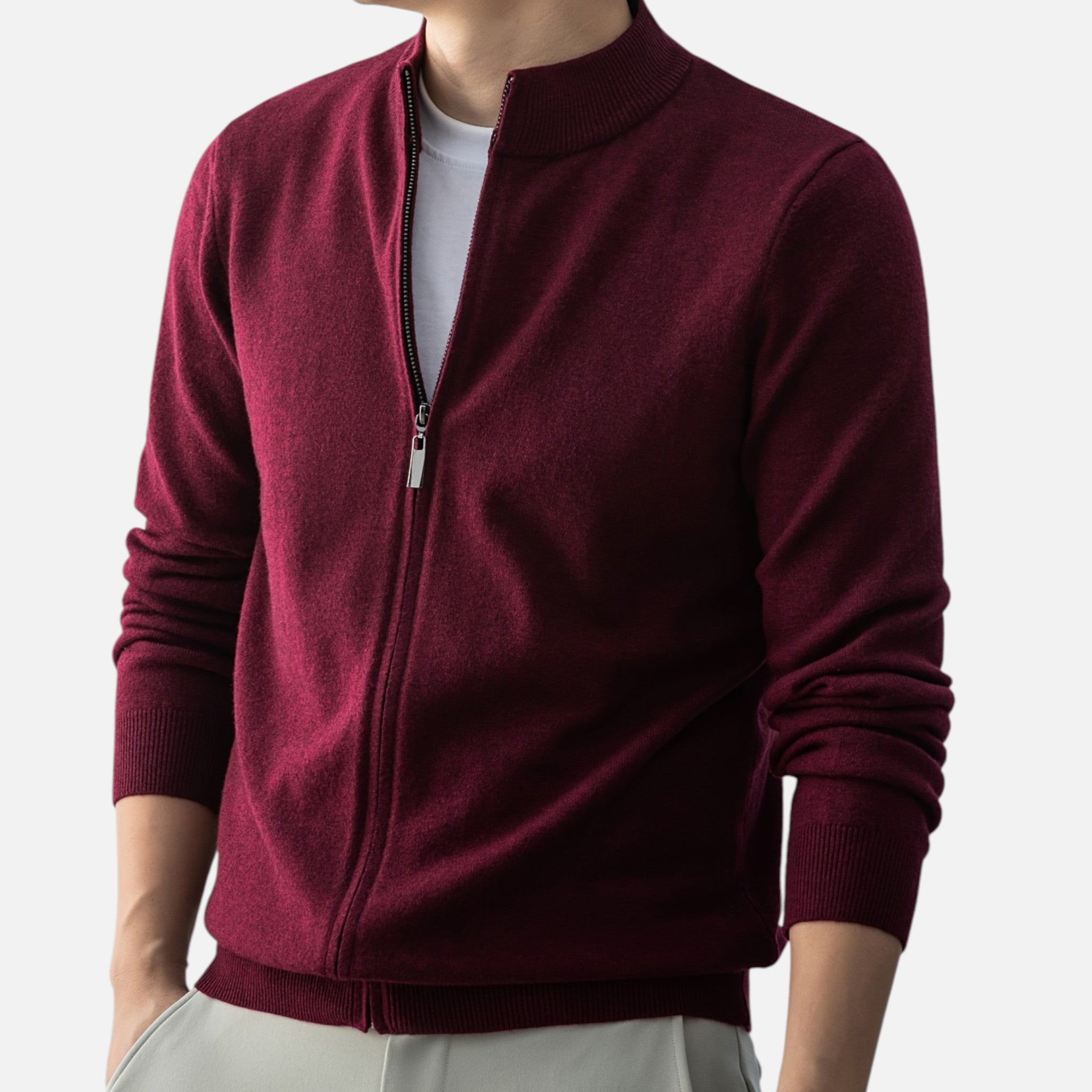 Amvanto | Men’s Heritage Zip Cardigan